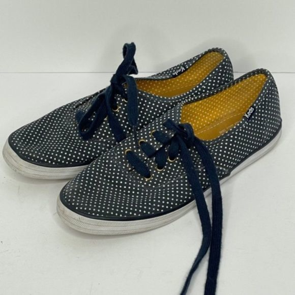 Keds Navy Blue Polka Dot Sneakers‎